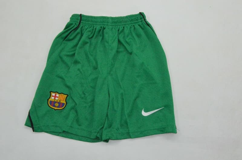 26/27 Barcelona Goalkeeper Green Kids Soccer Jersey And Shorts
