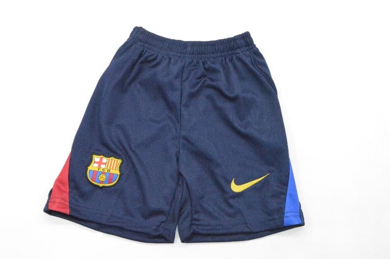 26/27 Barcelona Home Kids Soccer Jersey And Shorts (Leaked)