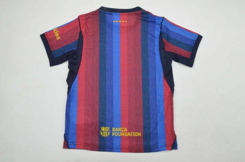 26/27 Barcelona Home Kids Soccer Jersey And Shorts (Player) Leaked