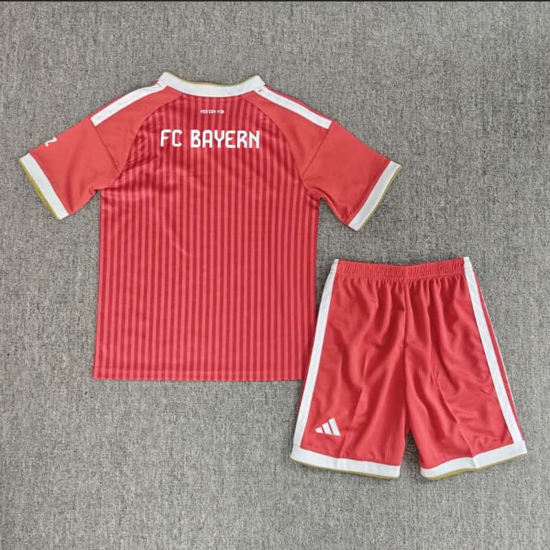 26/27 Bayern Munich Home Kids Soccer Jersey And Shorts (Leaked)