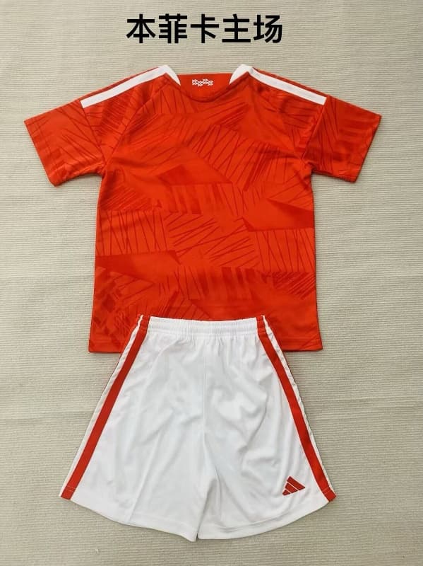 26/27 Benfica Home Kids Soccer Jersey And Shorts