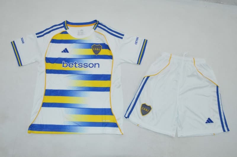 26/27 Boca Juniors Third Kids Soccer Jersey And Shorts