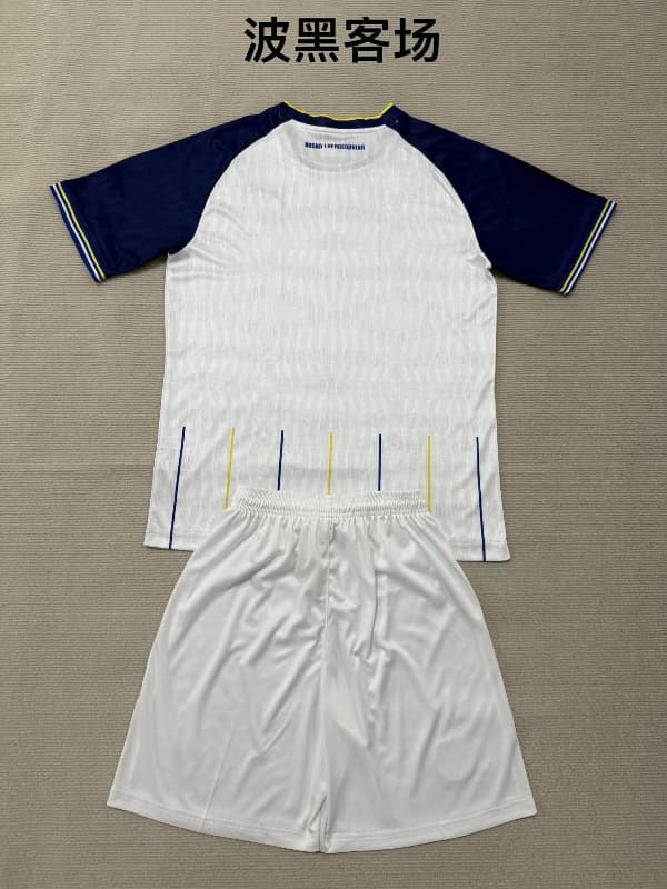 2026 Bosnia Herzegovina Away Kids Soccer Jersey And Shorts