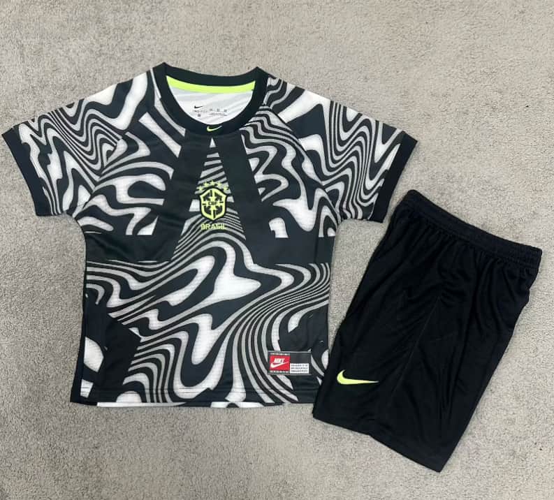 2026 Brazil Goalkeeper Kids Soccer Jersey And Shorts 2026 Brazil Goalkeeper Kids Soccer Jersey And Shorts