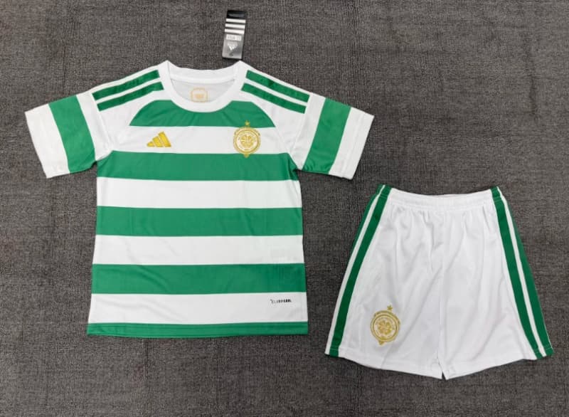 26/27 Celtic Home Kids Soccer Jersey And Shorts