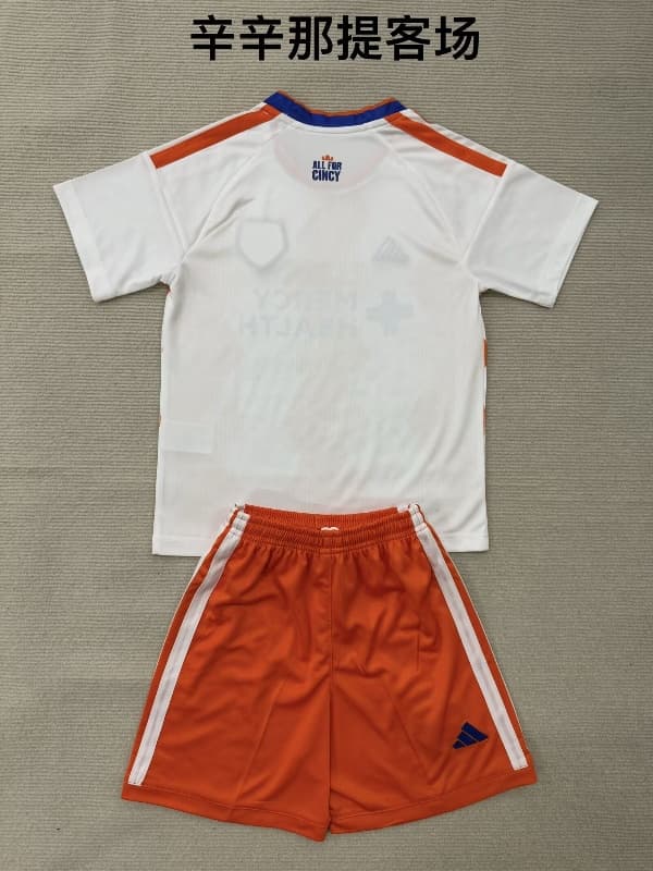 2026 Cincinnati Away Kids Soccer Jersey And Shorts