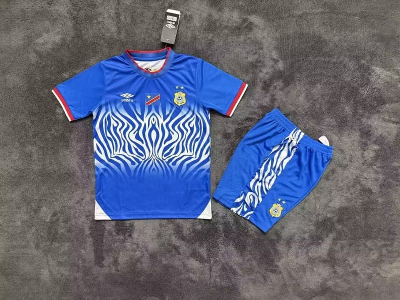 2026 Congo World Cup Home Kids Soccer Jersey And Shorts