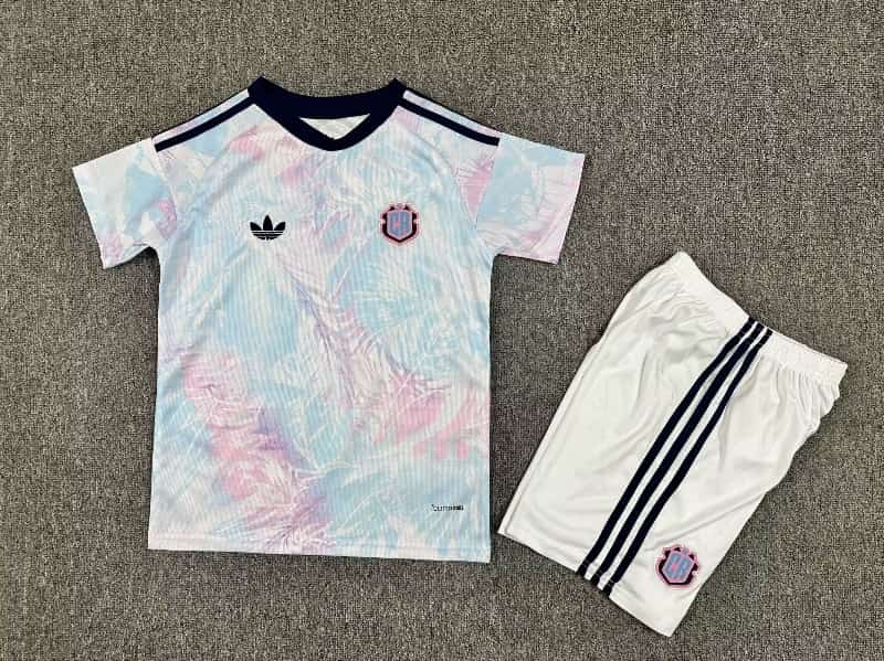 2026 Costa Rica World Cup Away Kids Soccer Jersey And Shorts