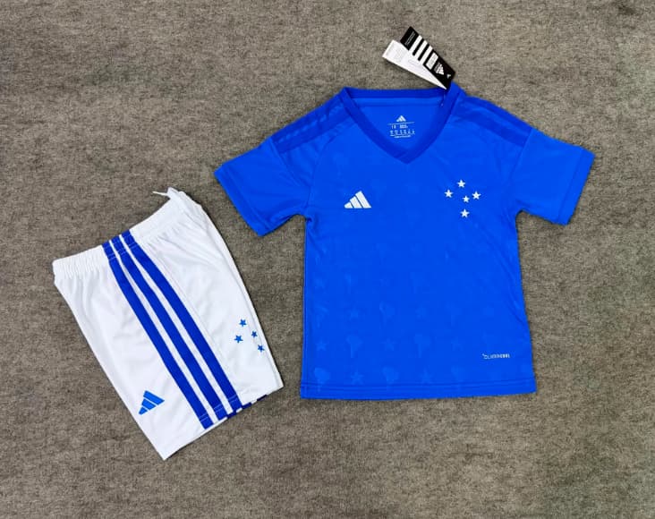 2026 Cruzeiro Home Kids Soccer Jersey And Shorts