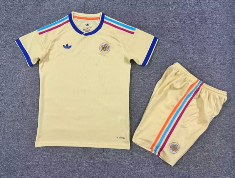 2026 Curacao World Cup Away Kids Soccer Jersey And Shorts 2026 Curacao World Cup Away Kids Soccer Jersey And Shorts