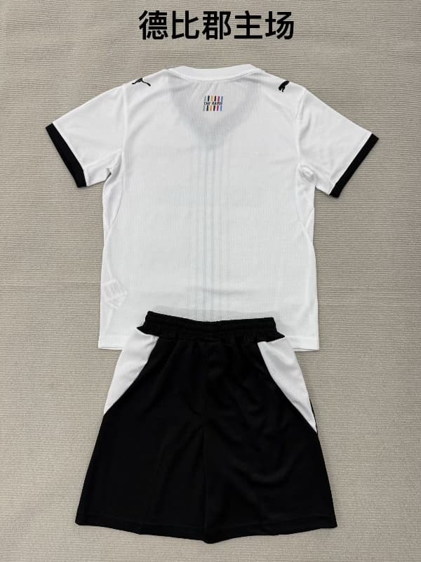 26/27 Derby County Home Kids Soccer Jersey And Shorts