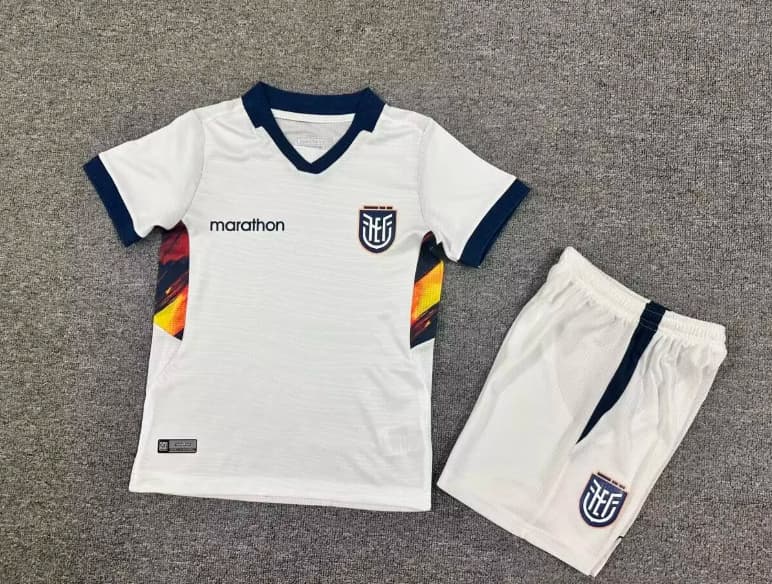 2026 Ecuador Away Kids Soccer Jersey And Shorts 2026 Ecuador Away Kids Soccer Jersey And Shorts