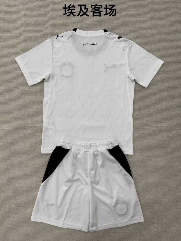 2026 Egypt World Cup Away Kids Soccer Jersey And Shorts