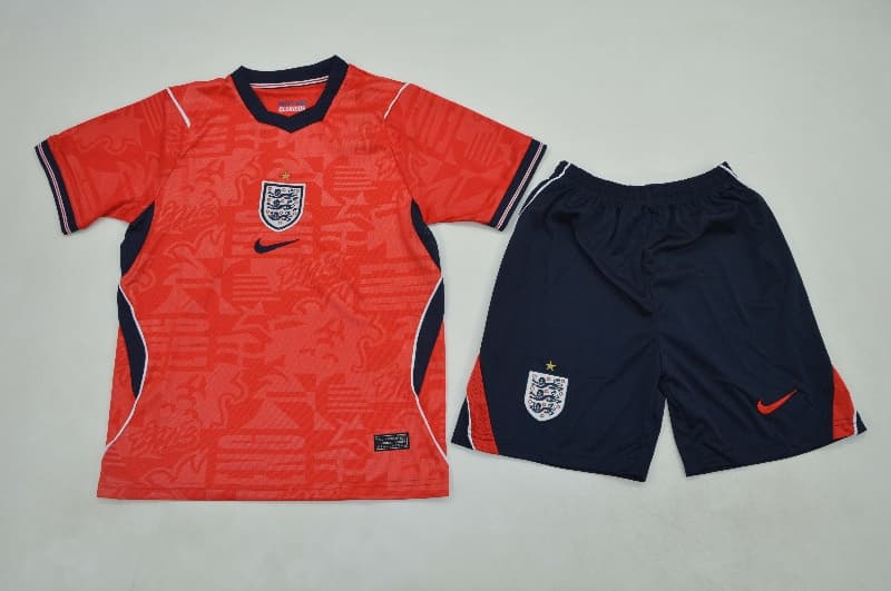 2026 England World Cup Away Kids Soccer Jersey And Shorts