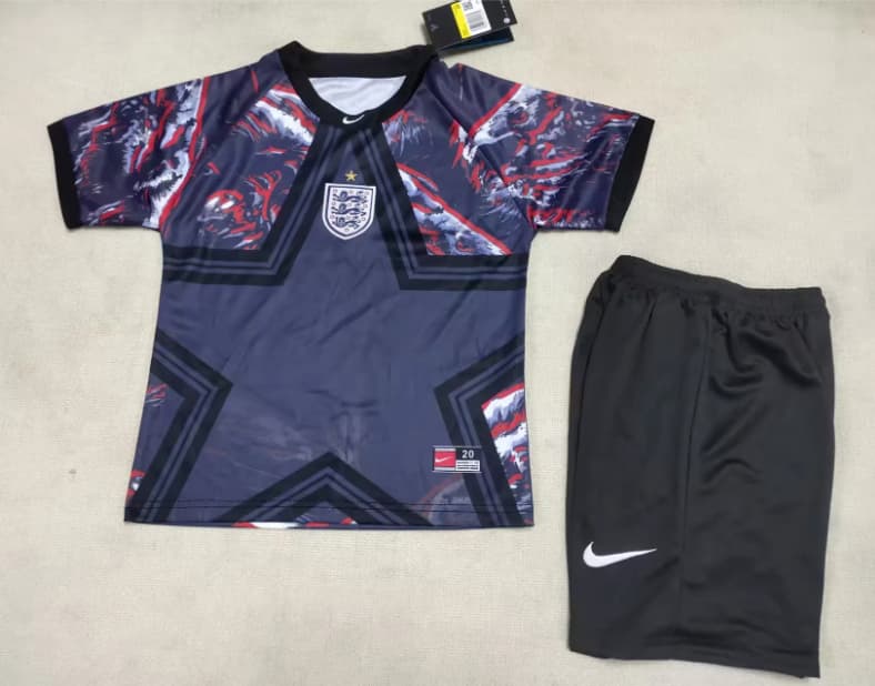 2026 England Goalkeeper Kids Soccer Jersey And Shorts