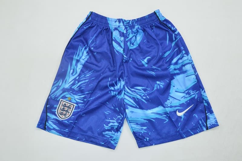 2026 England Goalkeeper Blue Kids Soccer Jersey And Shorts