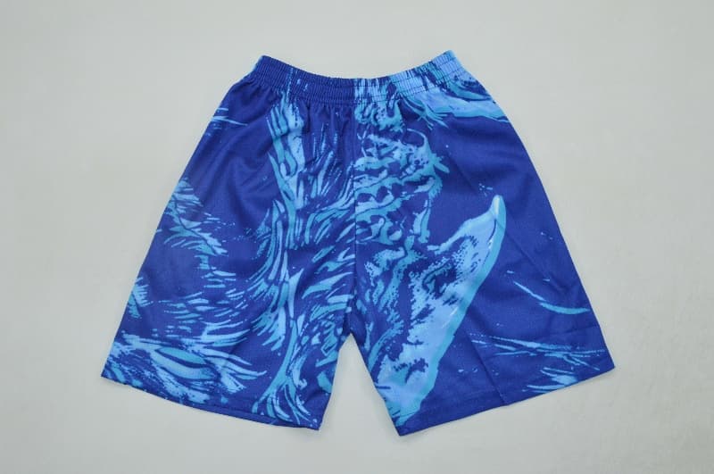 2026 England Goalkeeper Blue Kids Soccer Jersey And Shorts