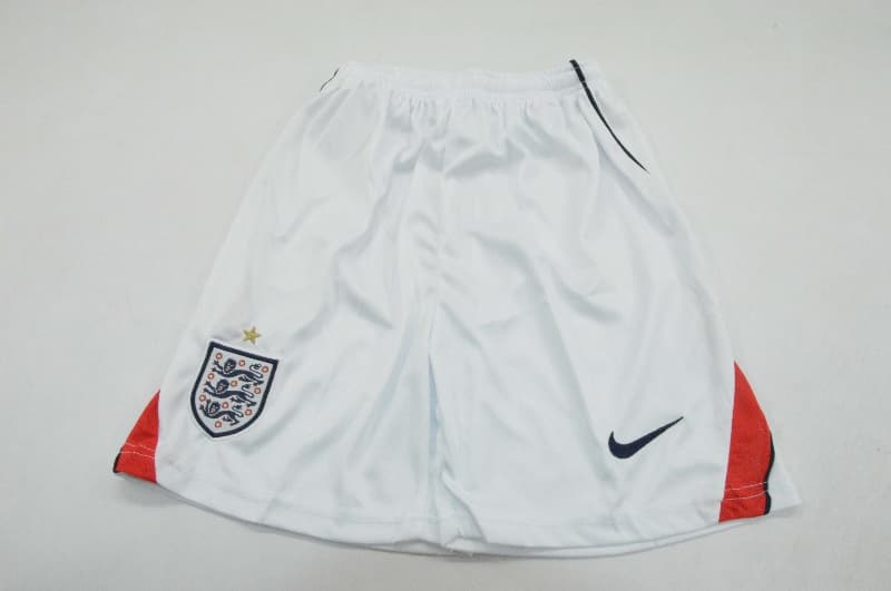 2026 England World Cup Home Kids Soccer Jersey And Shorts