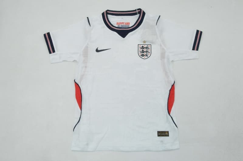 2026 England World Cup Home Kids Soccer Jersey And Shorts (Player)