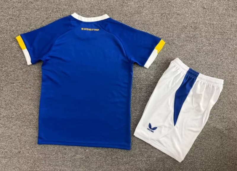 26/27 Everton Home Kids Soccer Jersey And Shorts