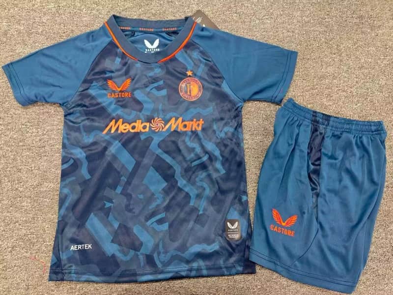 26/27 Feyenoord Third Kids Soccer Jersey And Shorts