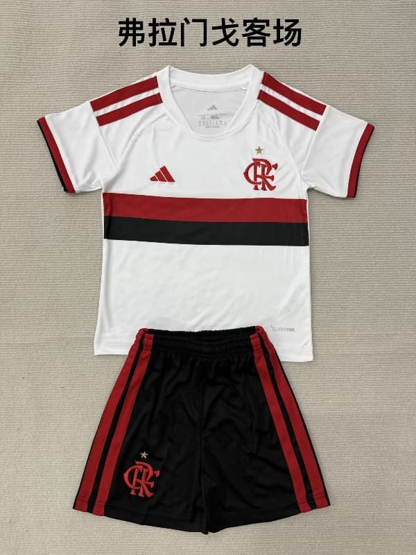 2026 Flamengo Away Kids Soccer Jersey And Shorts