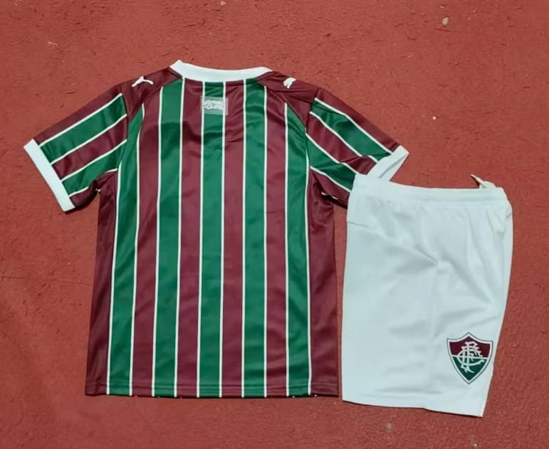 2026 Fluminense Home Kids Soccer Jersey And Shorts