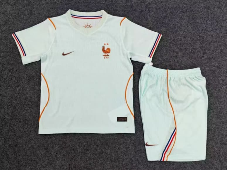 2026 France World Cup Away Kids Soccer Jersey And Shorts (Player) 2026 France World Cup Away Kids Soccer Jersey And Shorts (Player)