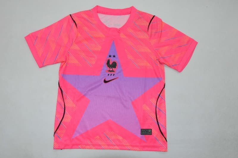2026 France World Cup Goalkeeper Pink Kids Soccer Jersey And Shorts