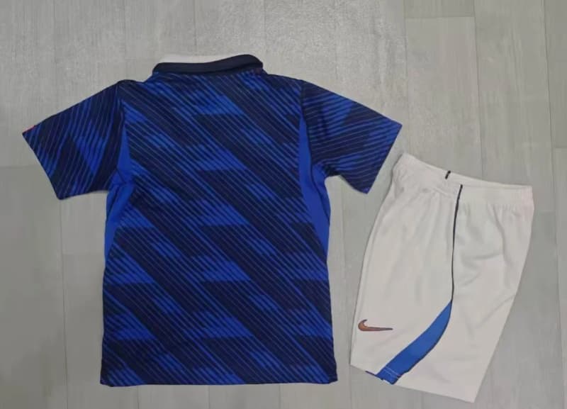 2026 France World Cup Home Kids Soccer Jersey And Shorts