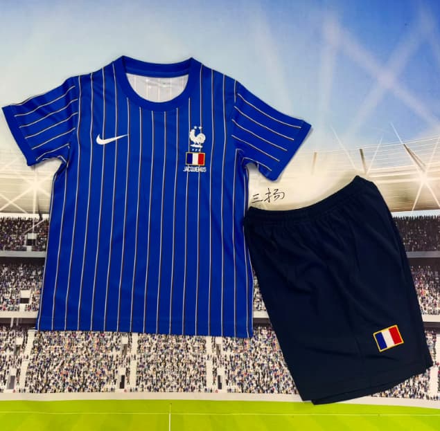 2026 France Training Kids Soccer Jersey And Shorts