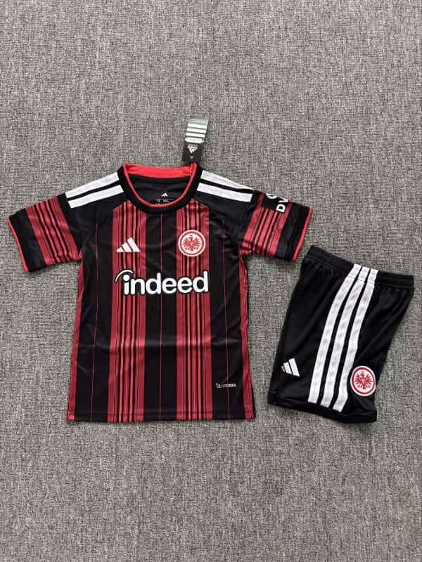 26/27 Frankfurt Home Kids Soccer Jersey And Shorts