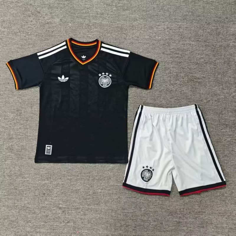 2026 Germany Black Kids Soccer Jersey And Shorts