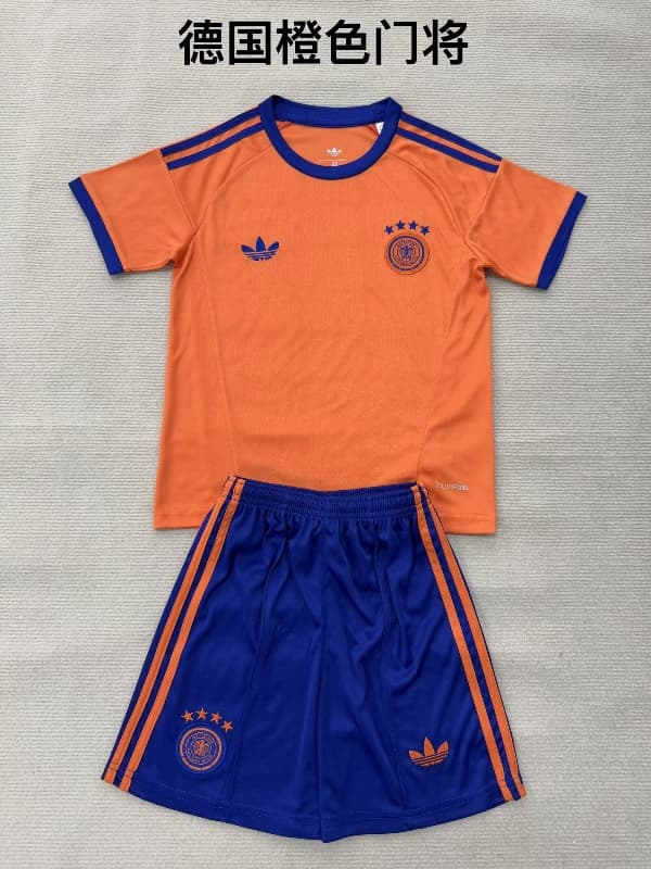 2026 Germany World Cup Goalkeeper Orange Kids Soccer Jersey And Shorts 2026 Germany World Cup Goalkeeper Orange Kids Soccer Jersey And Shorts