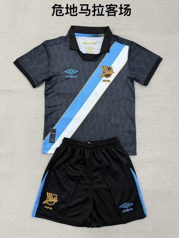 2026 Guatemala Away Kids Soccer Jersey And Shorts