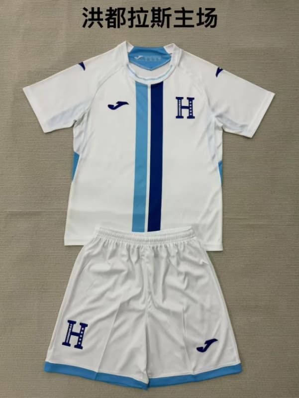 2026 Honduras Home Kids Soccer Jersey And Shorts 2026 Honduras Home Kids Soccer Jersey And Shorts