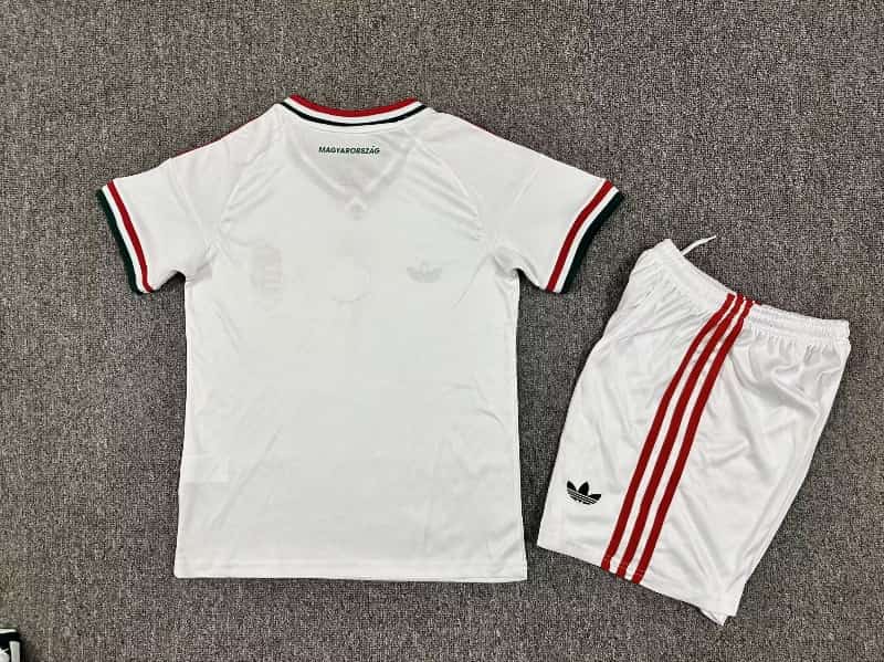 2026 Hungary Away Kids Soccer Jersey And Shorts