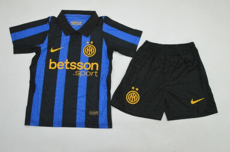 26/27 Inter Milan Home Kids Soccer Jersey And Shorts (Player) Leaked
