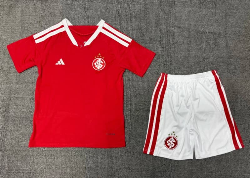 2026 Sport Club Internacional Home Kids Soccer Jersey And Shorts