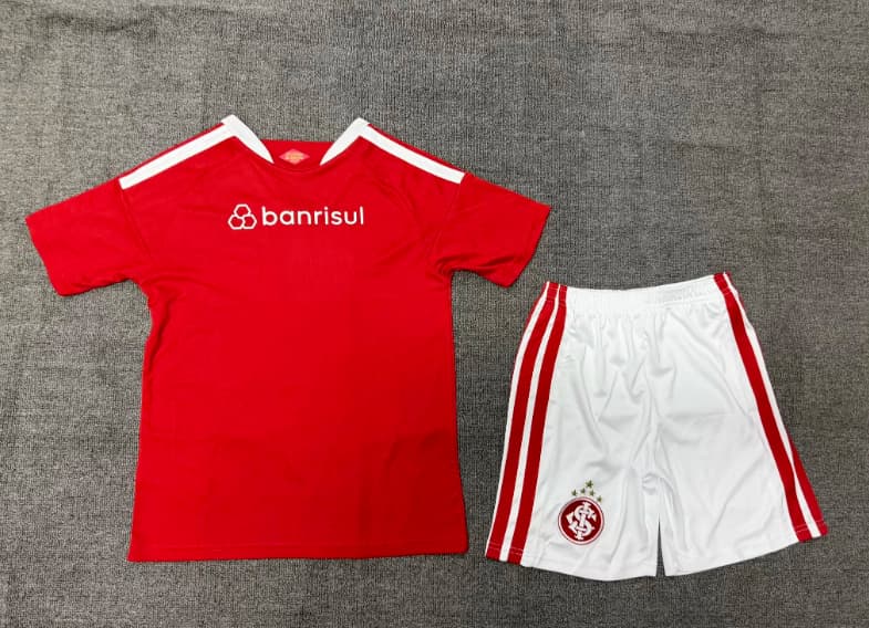 2026 Sport Club Internacional Home Kids Soccer Jersey And Shorts