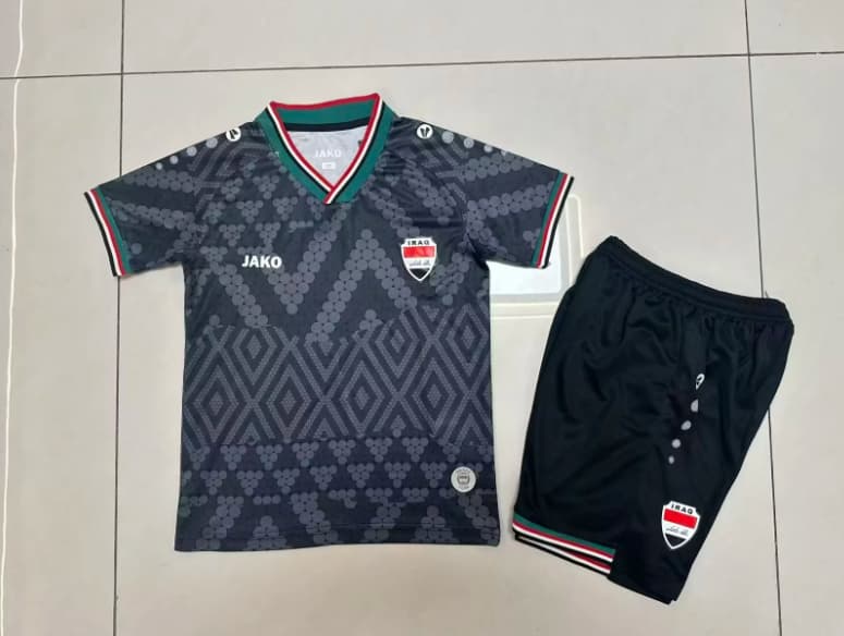 2026 Iraq Third Kids Soccer Jersey And Shorts