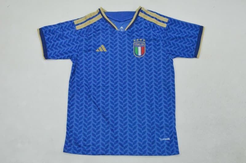 2026 Italy Home Kids Soccer Jersey And Shorts