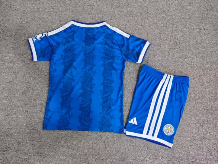 26/27 Leicester City Home Kids Soccer Jersey And Shorts