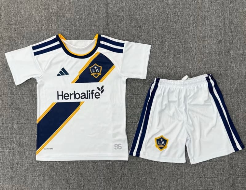 2026 Los Angeles Galaxy Home Kids Soccer Jersey And Shorts