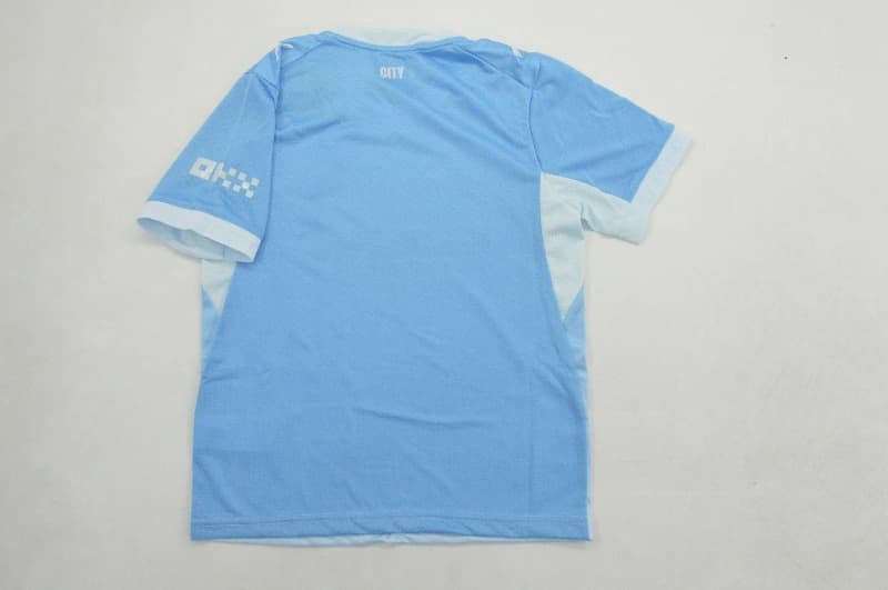 26/27 Manchester City Home Kids Soccer Jersey And Shorts (Player) Leaked