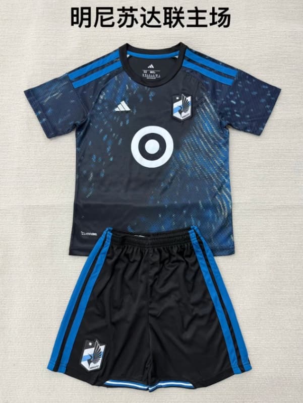 2026 Minnesota United Home Kids Soccer Jersey And Shorts