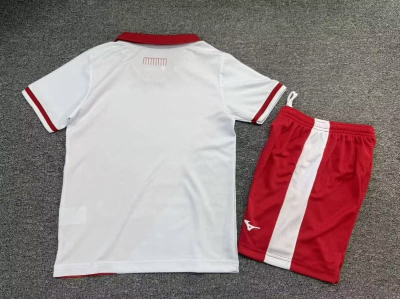 26/27 Monaco Home Kids Soccer Jersey And Shorts