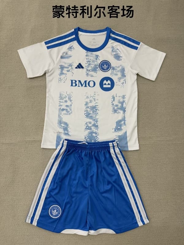 2026 Montreal Away Kids Soccer Jersey And Shorts