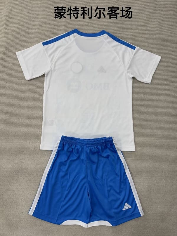 2026 Montreal Away Kids Soccer Jersey And Shorts