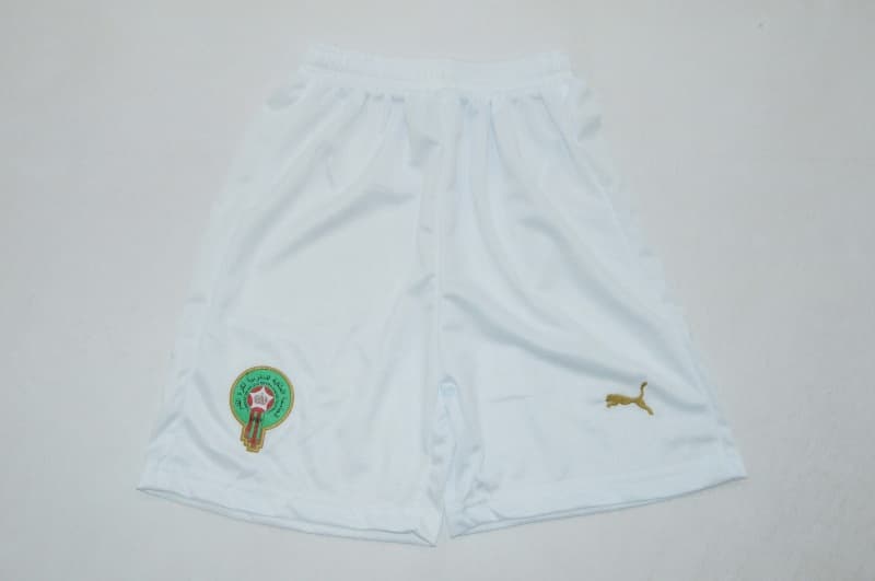 2026 Morocco World Cup Away Kids Soccer Jersey And Shorts